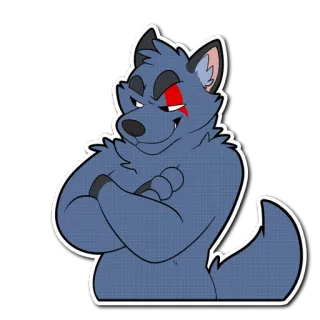 Crimsonred & Kay telegram stickers