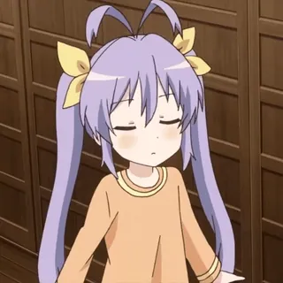 🙄 Anime, Mädchen, Cartoon, Süß, Schläfrig telegram sticker
