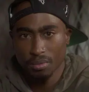 😐 Tupac Shakur rappeur, musicien, portrait, 2Pac, artiste whatsapp sticker