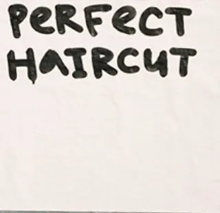 💇 Perfect Haircut стрижка, идеально, текст, прическа, уход, красота telegram sticker