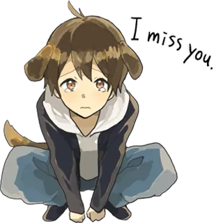 Canine boy ENG :: @line_stickers telegram stickers