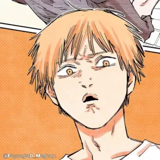 🪚 Denji Chainsaw Man Denji, Chainsaw Man, Anime, Manga, Charakter, Lustig, Geschockt telegram sticker