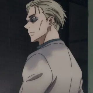 🕶 Kento Nanami Jujutsu Kaisen anime, character, glasses, serious, male telegram sticker