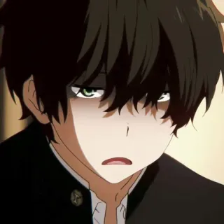 🖤 Houtarou Oreki Hyouka Anime, Postać, Hyouka, Houtarou Oreki, Manga telegram sticker