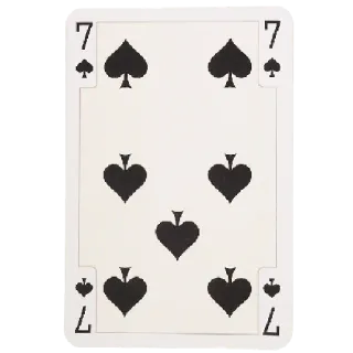 ♠️ Spielkarte, Pik, Kartenspiel, Sieben, Glücksspiel whatsapp sticker