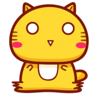 😳 Katze, Kätzchen, süß, Tier, Cartoon, Aufkleber telegram sticker