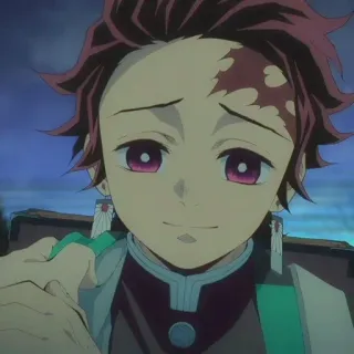 🌊 Tanjiro Kamado Demon Slayer Anime, Demon Slayer, Tanjiro, Manga, Kartun, Animasi telegram sticker