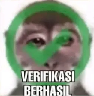 ✅ VERIFIKASI BERHASIL telegram sticker