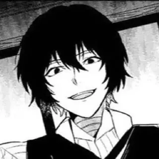 🌟 Osamu Dazai Bungo Stray Dogs Anime, Mangá, Bungo Stray Dogs, Osamu Dazai, Personagem, Fictício telegram sticker