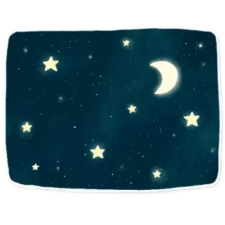 🌌 night, stars, moon, sky, night sky, celestial, space, drawing telegram sticker