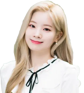 😊 Frau, blonde Haare, Porträt, koreanisch, Idol, Promi telegram sticker