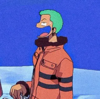 😅 Zoro One Piece Anime, One Piece, Zoro, Kartun telegram sticker