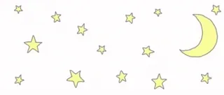 🌟 stars, moon, night, sky, celestial, dreamy telegram sticker