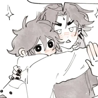 🩹 Câlin, Anime, Kawaii, Amis, Mignon telegram sticker