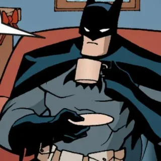 ☕ Batman Batman, DC Comics, Superhero, Comic Book Character, Bruce Wayne, Coffee telegram sticker