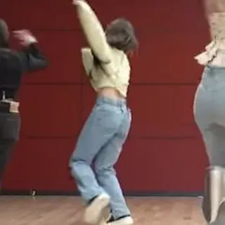 😱 baile, mujer, vaqueros, bailarín, gente telegram sticker