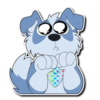 🐶 anak anjing, anjing, lucu, kartun, binatang, hewan peliharaan telegram sticker