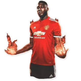 🔥 sepak bola, sepak bola, Manchester United, Lukaku, atlet, pemain telegram sticker