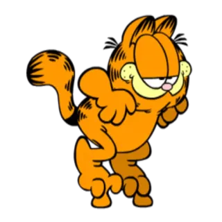 🏃 Garfield Garfield, gato, desenho animado, laranja, engraçado, quadrinho whatsapp sticker