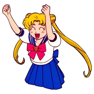 🥳 Sailor Moon Anime, Cartone animato, Ragazza, Sailor Moon whatsapp sticker