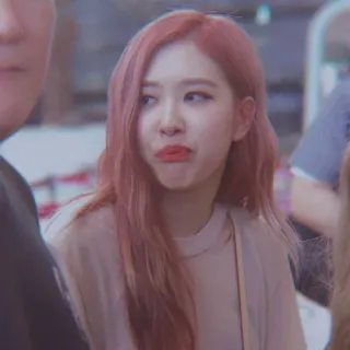 🐿️ Rose kpop, musica, cantante, celebrità, rosa, capelli rossi, bellezza telegram sticker