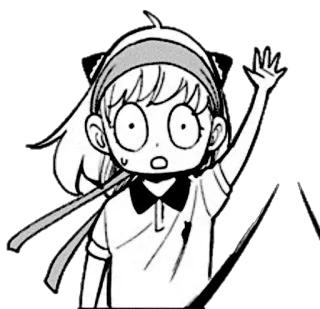 🙋‍♀ Anya Forger Spy × Family Anime, Manga, Spy Family, Anya Forger, Sticker, Dibujo animado telegram sticker