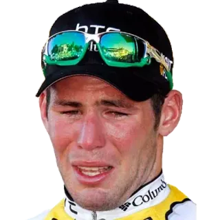 😭 uomo, piangendo, triste, ciclista, atleta telegram sticker