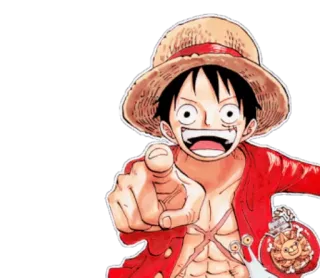 👇 Luffy One Piece 애니메이션, 원피스, 루피, 밀짚모자, 해적 telegram sticker