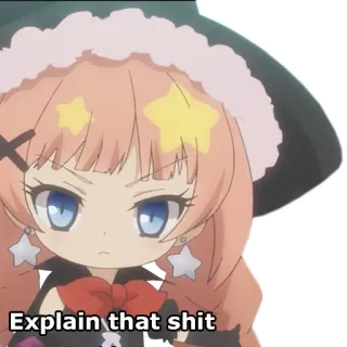 ❓ Explain that shit Anime, Kartun, Ekspresi, Marah, Slang telegram sticker