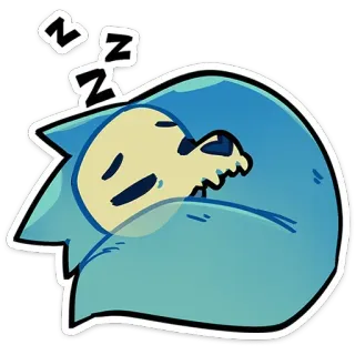 😴 ZZZ schlafen, schlafend, faul, entspannen, Cartoon, süß, zzz telegram sticker