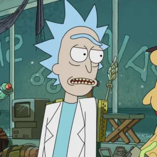 🛸 Rick Sanchez Rick and Morty Rick and Morty, Zeichentrick, Animation für Erwachsene, Sci-Fi, lustig, TV-Serie telegram sticker