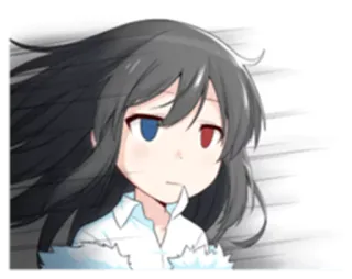 😑 anime, manga, character, girl, female, cartoon telegram sticker