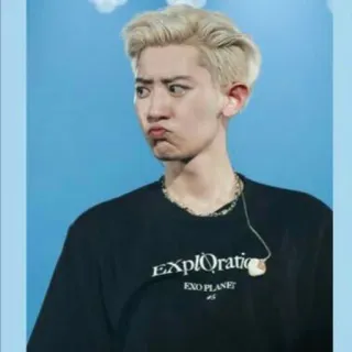 🤥 ExplOration kpop, cantante, Chanyeol, exo, música, ídolo telegram sticker