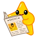 📰 $MEMS 별, 신문, 밈, 만화, 독서 telegram sticker