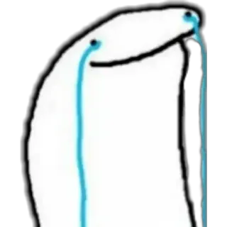 😭 sad, crying, tears, distressed, emotion telegram sticker