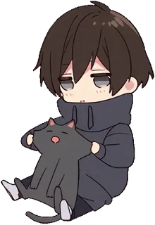 🤗 Animé, Chat, Chibi, Mignon, Manga, Kawaii telegram sticker