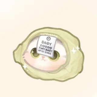 ✨ BABY
OOOOOO
TINY BABY
UP TO 3 KGS gato, gatinho, bebê, fofo, animal de estimação, animal, minúsculo, kawaii telegram sticker