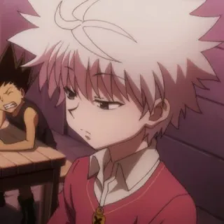 😒 Killua Zoldyck Hunter x Hunter Аниме, Киллуа, Hunter x Hunter, Мультфильм, Гон telegram sticker