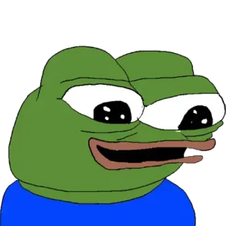 😀 Pepe the Frog пепе, лягушка, мем, интернет, мультфильм whatsapp sticker