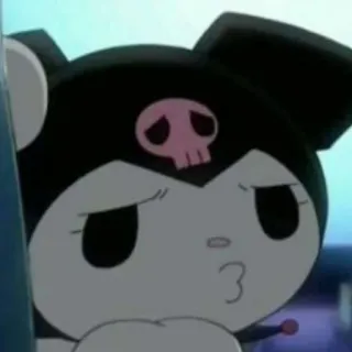 😗 Kuromi Anime, Dibujos animados, Lindo, Personaje, Kawaii telegram sticker