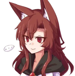 😐 Anime, Vosmeisje, Kemonomimi, Anime meisje telegram sticker