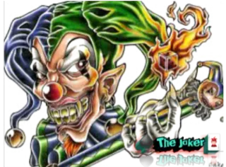 😡 The Joker clown, joker, méchant, arme, bâton, comics telegram sticker