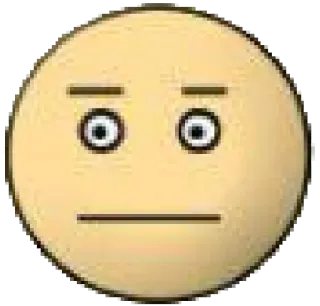 😕 emoji, smirk, expression, sticker, neutral, face telegram sticker