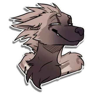 Shekh Hyena by @KeaveMind whatsapp stickers