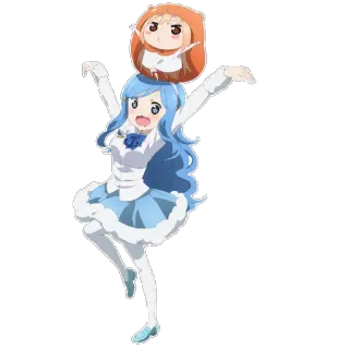 💃 Umaru Himouto! Umaru-chan 动漫, 卡通, Q版, 可爱, 卡哇伊, 小埋, 干物妹！小埋 whatsapp sticker