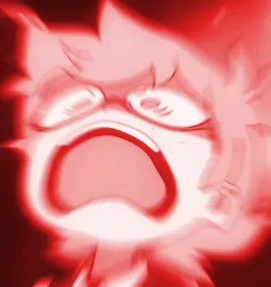 😡 shock, miedo, dibujos animados, angustia, rojo, ira telegram sticker
