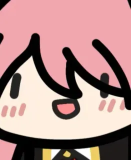 😍 Anya Forger Spy x Family anime, cartoon, girl, cute, pink, spy x family, anya telegram sticker