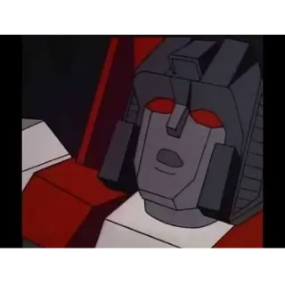 😦 Starscream Transformers robot, cartoni animati, malvagio, cattivo, decepticon whatsapp sticker