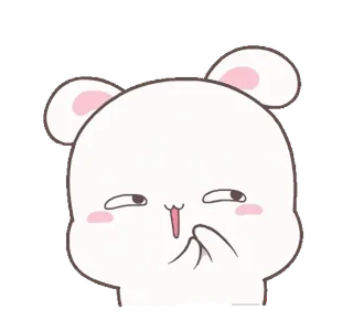 😏 Cartoon, Bär, Niedlich, Ausdruck, Tier, Sticker telegram sticker