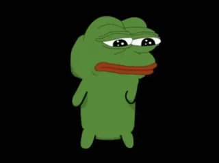 🕺 Pepe the Frog pepe the frog, meme, sad frog, internet meme, frog telegram sticker